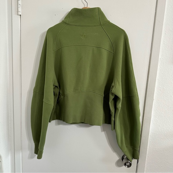 lululemon Scuba Oversized Funnel Neck Half Zip (Green Foliage) - Picture 3 of 5